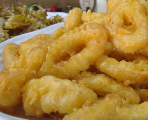 Aros de calamares crujientes