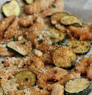 FRANGO COM COURGETTES na Air Fryer