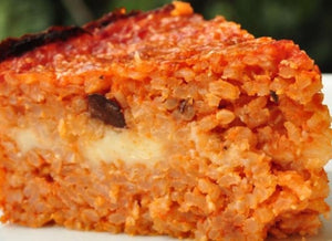 pastel de arroz parmesano