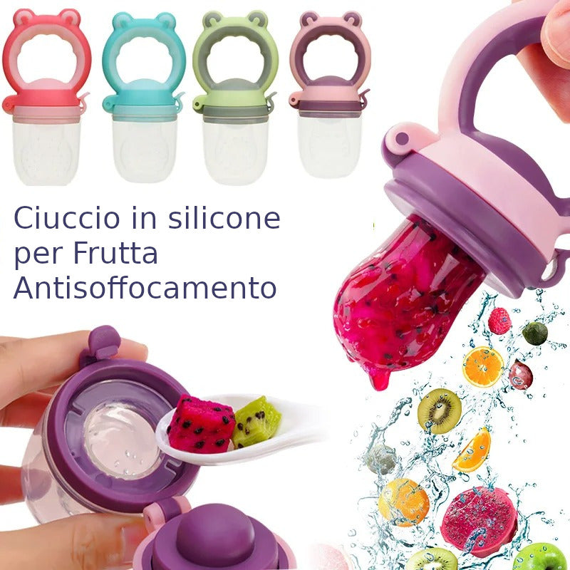 Ciuccio in Silicone per Frutta - Nutrizione Sicura e Divertente per il Tuo Bambino!