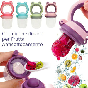 Ciuccio in Silicone per Frutta - Nutrizione Sicura e Divertente per il Tuo Bambino!