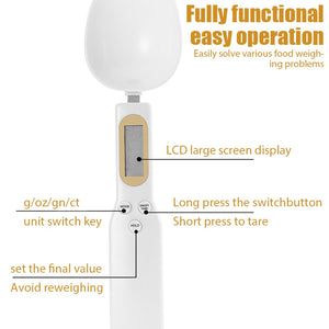 CUCCHIAIO CON BILANCIA DIGITALE