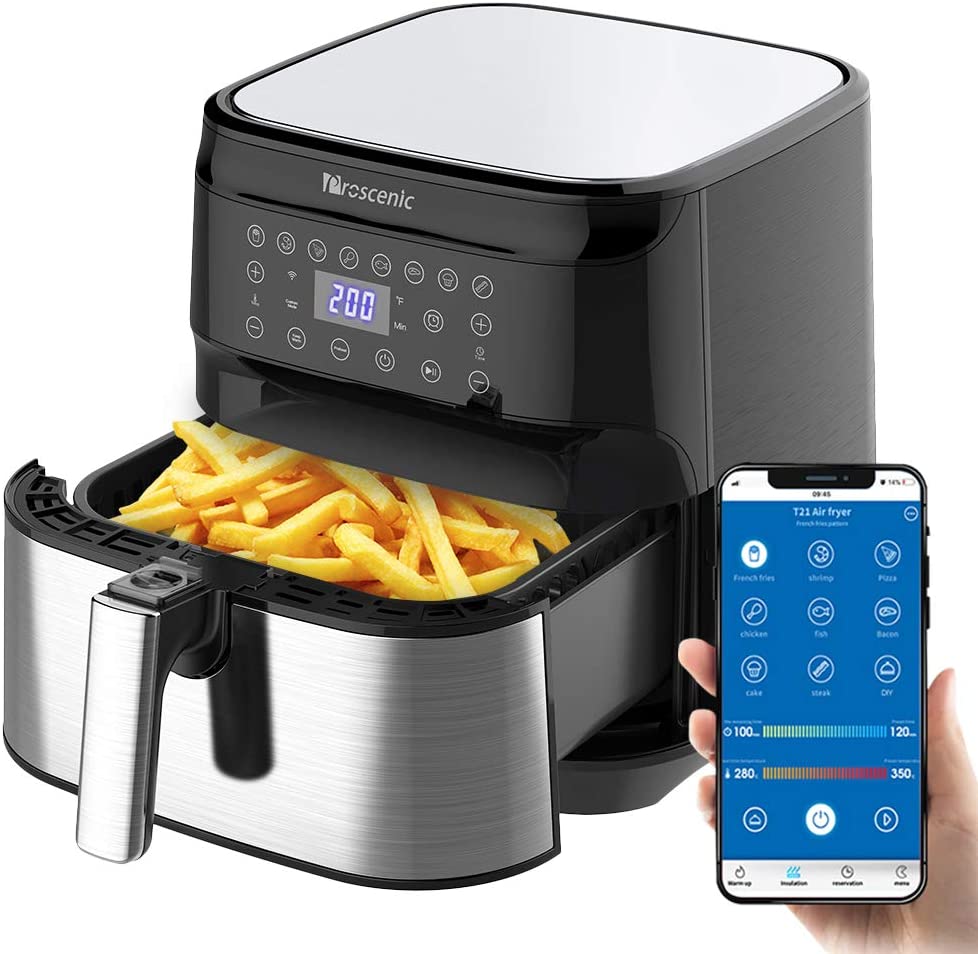 Fritadeira de ar Proscenic T21 com capacidade de 5,5L Smart Touch LCD 