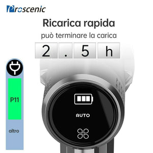 Proscenic P11 Aspirapolvere Senza fili lavapavimenti umido Auto Scopa Elettrica